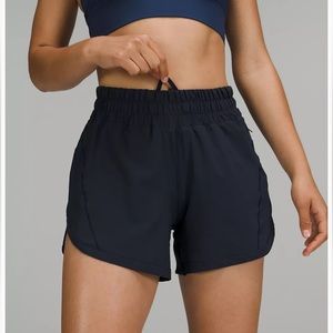 Navy Blue Track That Mid-Rise Lined Short 5” - Lululemon - size 6
